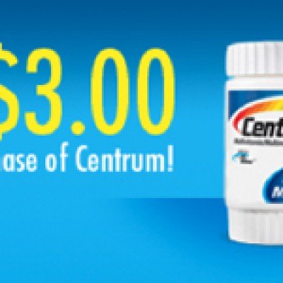 Save $3.00 on Centrum (Facebook)