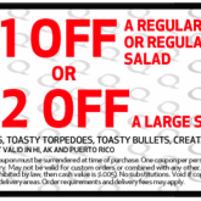 Quiznos Sub Coupon