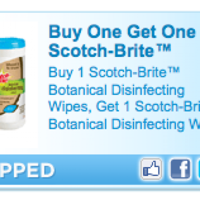 Hot BOGO Scotch-Brite Wipes Coupon
