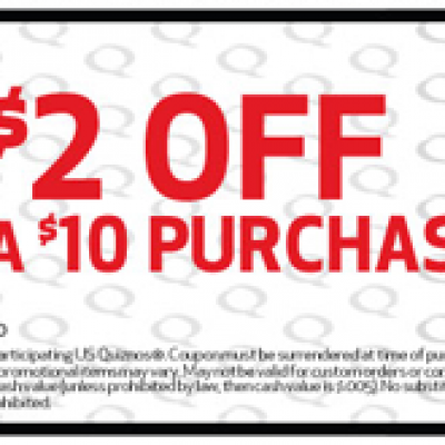 Quiznos Save $2 Coupon