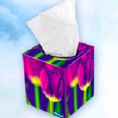 Free White Cloud Facial Tissues