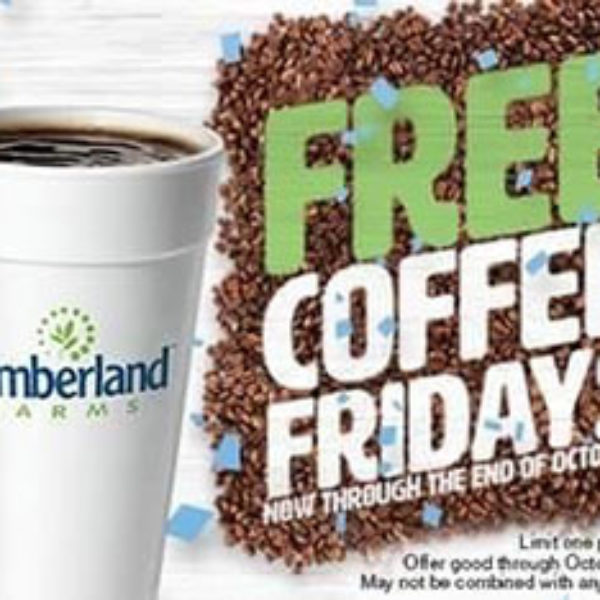 Cumberland Farms Free Coffee Every Friday Oh Yes It's Free