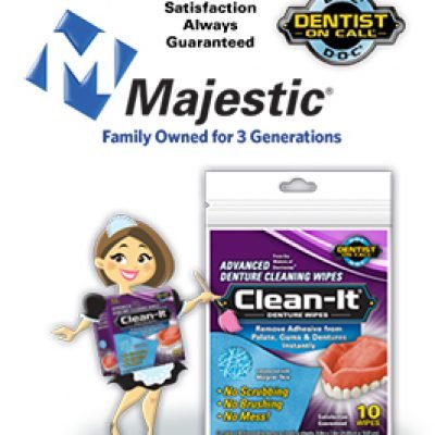 Free Clean-It Denture Wipes Samples