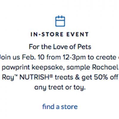 PetSmart: Free Pawprint Keepsake - Feb 10