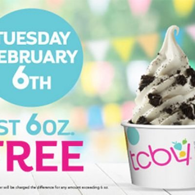 TCBY: Free 6oz Cup - Feb 6th
