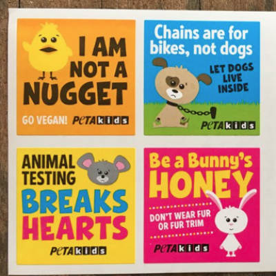 Free PETA Kids Stickers