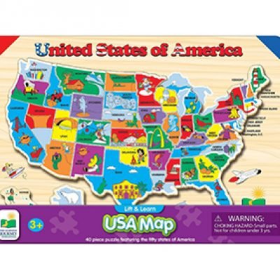 Lift & Learn USA Map Puzzle Just $8.46