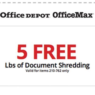 Office Depot & OfficeMax: Free Shredding