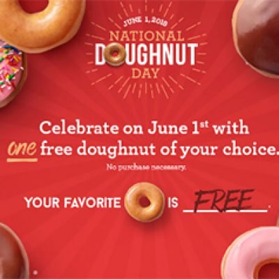 Krispy Kreme: Free Doughnut - June 1st