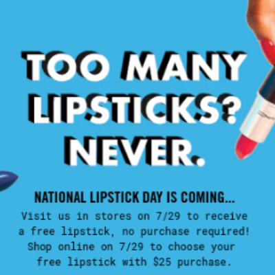 Free MAC Lipstick