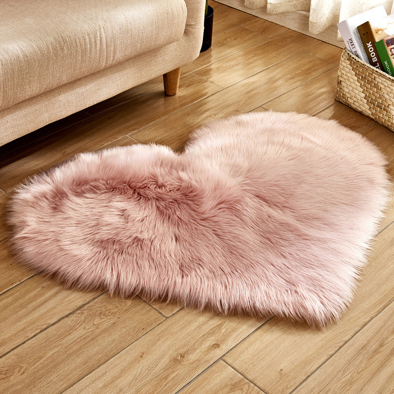 Save on Aliexpress: New Plush Heart-Shaped Carpet