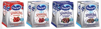 ocean spray sparkling juice cans