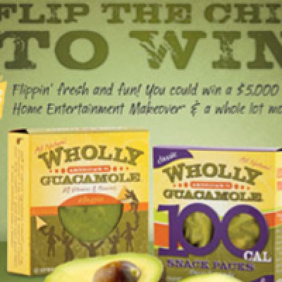 "New" Wholly Guacamole "Flip The Chip" Instant Win Game & Sweepstakes