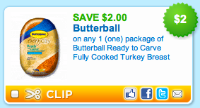 butterball ready to carve turkey coupon