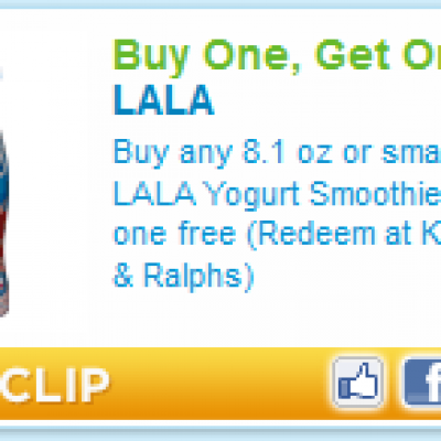 Buy One Get One Free LaLa Yogurt Smoothie