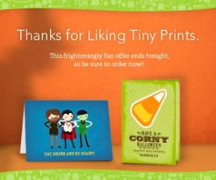 tiny prints halloween cards