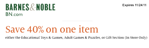 barnes & noble coupon