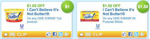 can't believe its not butter coupons