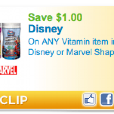 Disney Or Marvel Shaped Vitamin Coupon