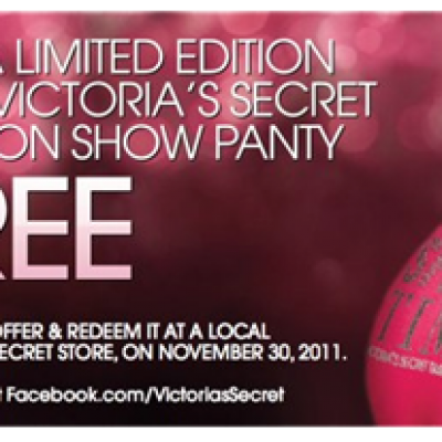 Free Victoria's Secret Fashion Show Panty - Wednesday Nov 30th Only!