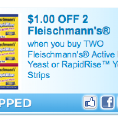 "New Today" Fleischmann's Dry Yeast Coupon