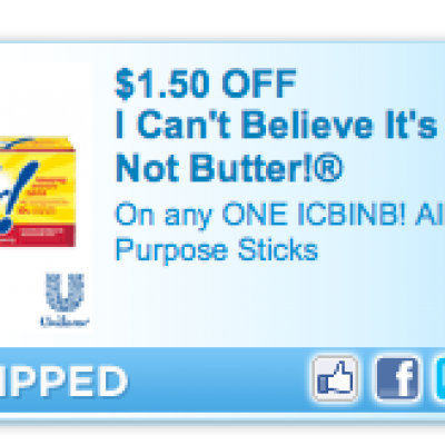 Exclusive! I Can't Believe It's Not Butter! Coupon