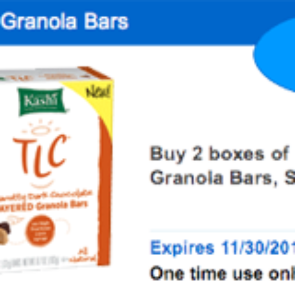 Save $1.50 on Kashi TLC Granola Bars