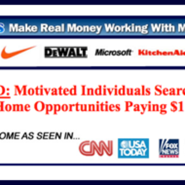 Wanted: Motivated Individuals To Work For Major Companies