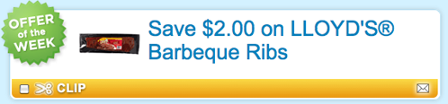 lloyds barbeque ribs coupon