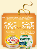 president cheese coupon