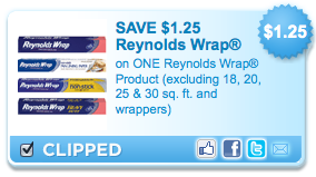 $1.25 Off Reynolds Wrap