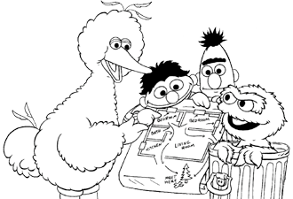 Free Sesame Street Coloring Book