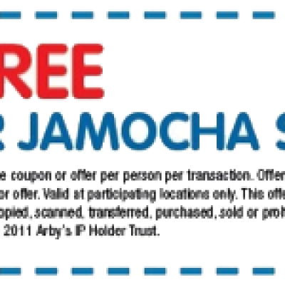 Free Mr. Jamocha Shake at Arby's