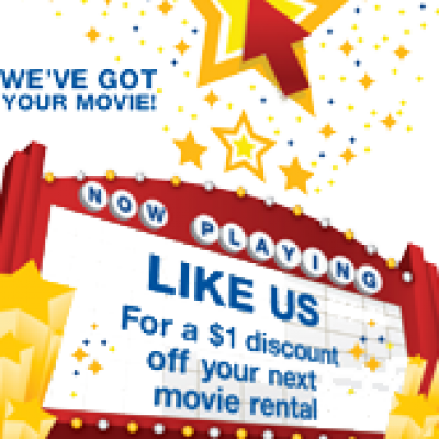 Blockbuster Express: $1.00 Off Movie Rentals