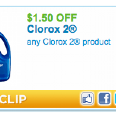 High Value Clorox 2 Coupon