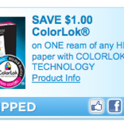 HP ColorLok Paper Coupon
