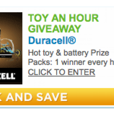 Duracell: Free Toy An Hour Giveaway
