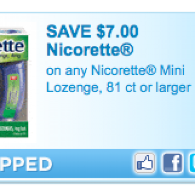 Coupon for Nicorette Lozenges