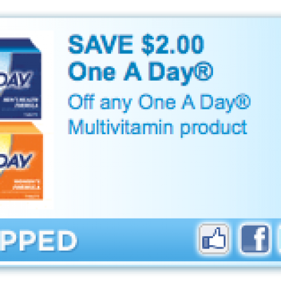 Free One-A-Day Vitamins After Coupon