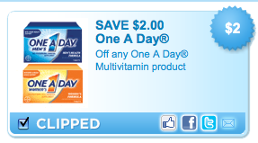 one a day coupon
