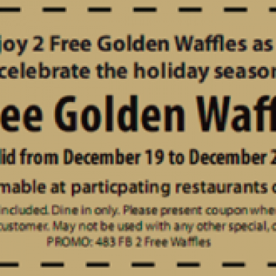 Huddle House Free Waffle Coupon