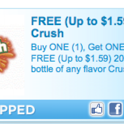 New BOGO Crush Coupon (up to $1.59)