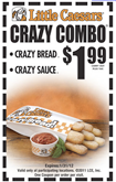 little caesars Crazy Bread Combo