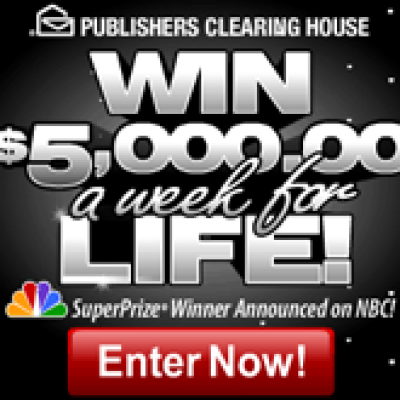 PCH Win $5000 a Week for Life!