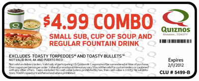 quiznos combo