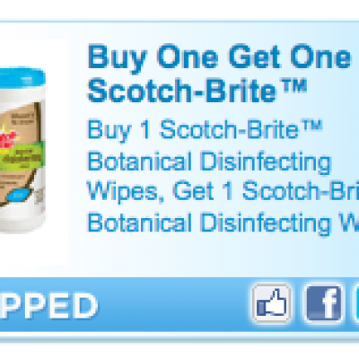 Scotch-Brite™ Botanical Disinfecting Wipes