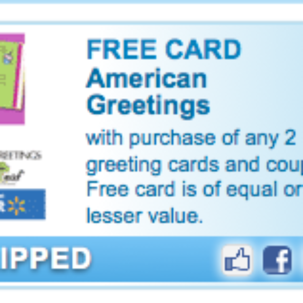Free American Greetings Card Coupon