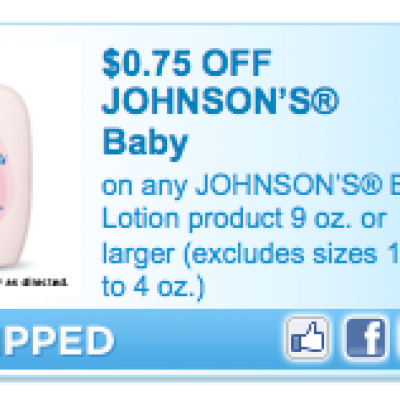 Johnson Baby Lotion Coupon