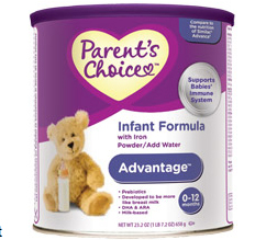 parents choice baby formula