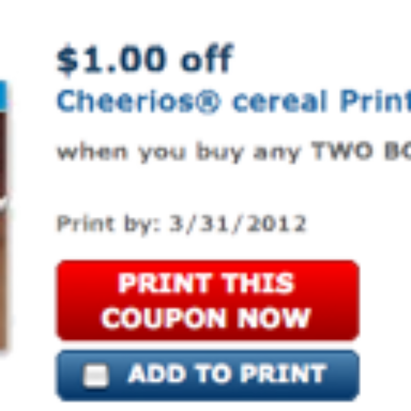 General Mills Cheerios Coupon